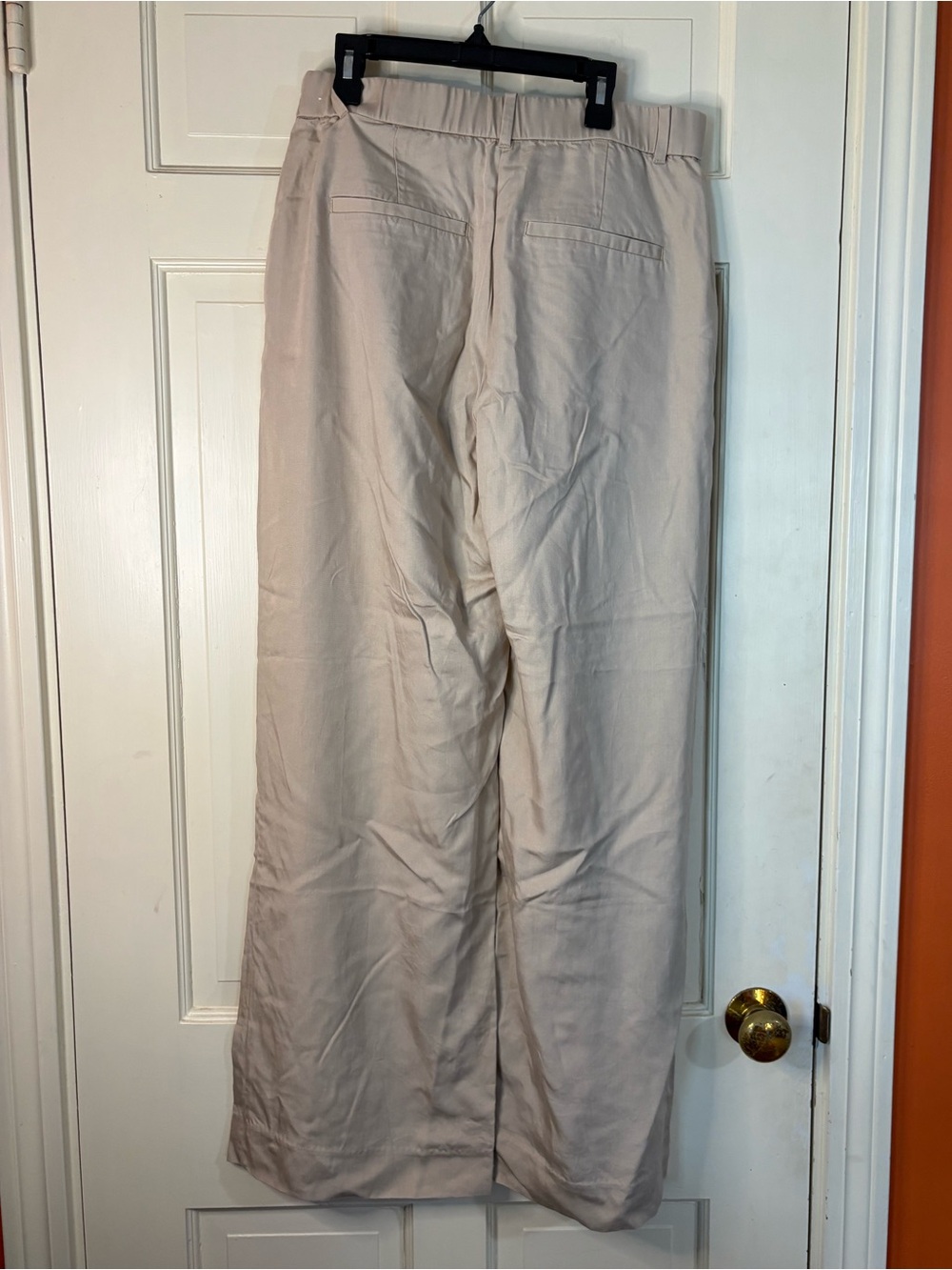 Abercrombie & Fitch Sloane Tailored High Rise Wide Trouser Pant Khaki/Tan Medium - Picture 5 of 8